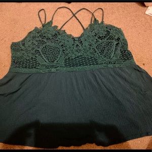 Maurices Green crochet top